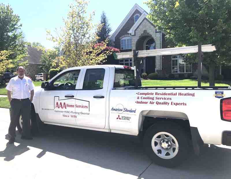 friendly AAA Home Services technician with a van - furnace tune up specials friendly AAA Home Services technician with a van - furnace tune up specials